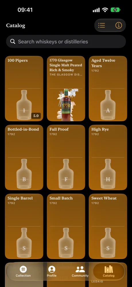 A community-built whisky catalog